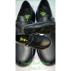 New Dawgs Mens Ultra-Lite Golf Shoes Black Size 13 Slip-Resistant Sole